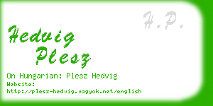 hedvig plesz business card